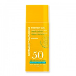 Fluido Solar Mineral SPF50 Timexpert Sun con filtros 100% minerales.
