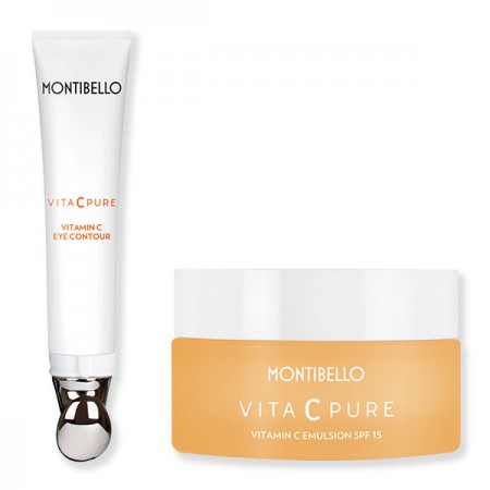 Emulsión Vita C Pure y contorno de ojos Montibello