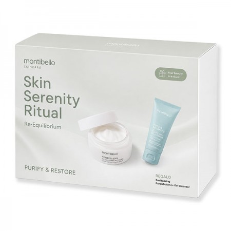 Pack Crema Re.Equilibrium Montibello con crema matificante y limpiador facial