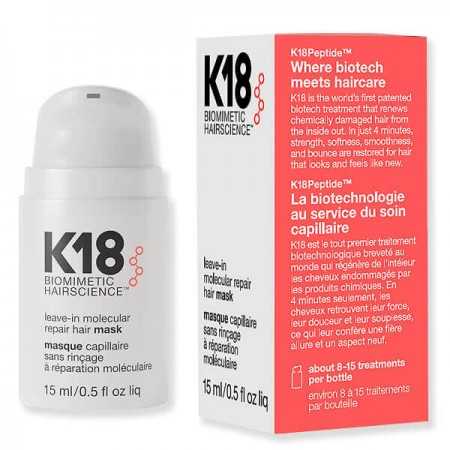 Leave-in Molecular Repair Hair Mask 15ml K18 cococrem 2